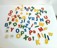Magnetic Letters numbers Upper Case Lower Case Wooden Crafts Hobbies ...