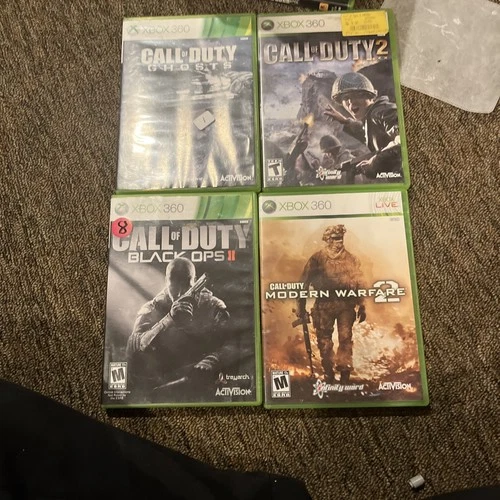 Call Of Duty Xbox 360 lot of 4  Black Ops II Ghosts Video Game Bundle Lot