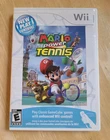 Nintendo Wii Mario Power Tennis Complete Factory With All Instructions & Manuals