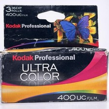 Kodak Professional Ultra Color 400UC 35mm Film 36 Exposure Each 3 Pack Exp. 2008