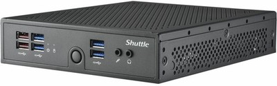 Shuttle DS50U7 Mini Barebone PC Intel i7-1355U Fanless Black