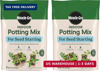Miracle-Gro Indoor Potting Mix for Seed Starting, For Starting Vegetable, Flower