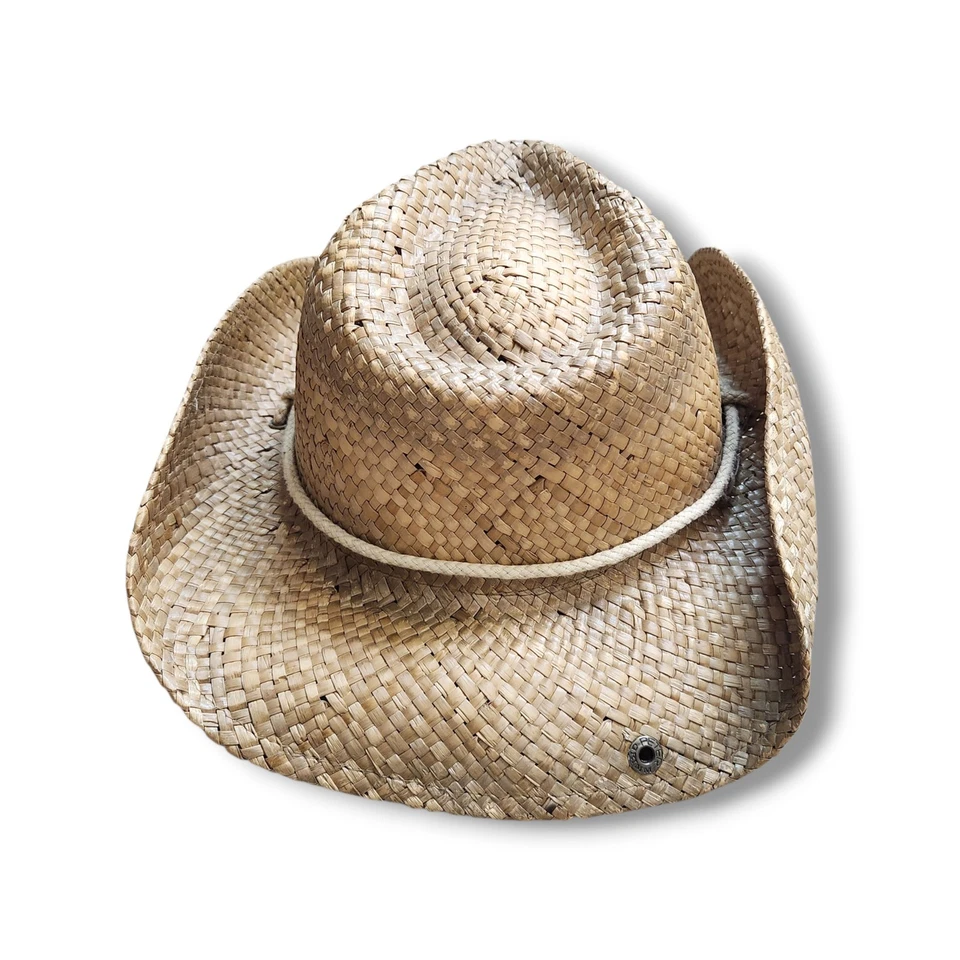 Sombrero vaquero occidental de paja natural Peter Grimm unisex talla única  Foto 4 de 4