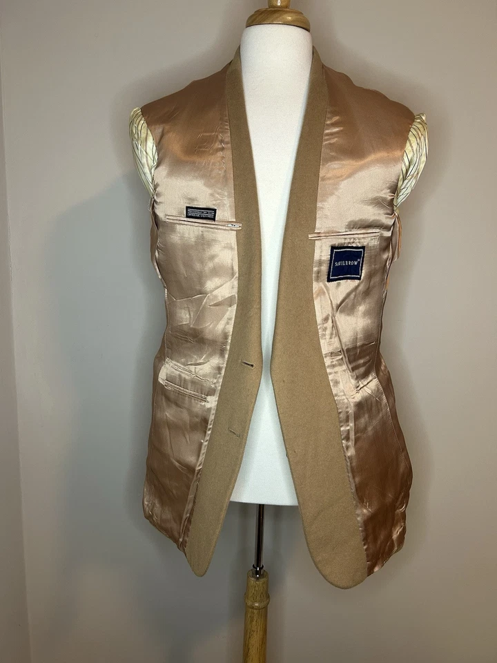 Savile Row Sport Coat Brown Camel Hair Blazer Jacket Mens 40L - Image 4 of 4