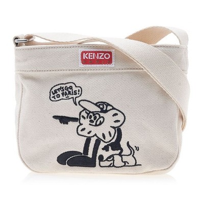 Kenzo Damen Bork Baumwolle Schultertasche 76415827