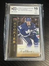 2016 Fleer Auston Matthews Beckett Graded 10 Ultra Rookie #ed /599 Maple Leafs !