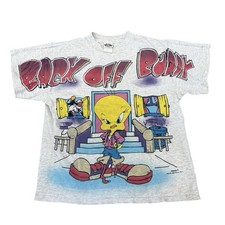 Vintage Tweety Bird Back Off Buddy T-shirt Looney Tunes 1996 Youth Kids XL