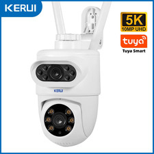 Telecamera esterno 10MP 5K HD Doppio obiettivo Wifi IP Camera Tuya CCTV