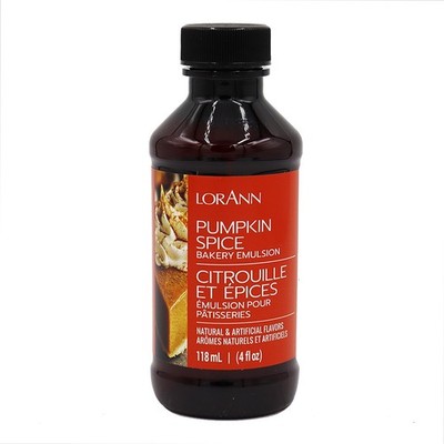 LorAnn Bakery Emulsions Natural & Artificial Flavor 4oz-Pumpkin - 0806-0789
