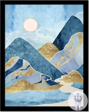 Black Picture Frame, 11X14 Picture Frame for Photo Poster Canvas Certificate Doc