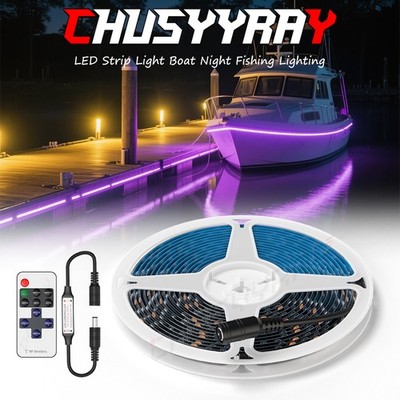 Waterproof IP68 UV /PURPLE LED Strip Light Night Fishing Ultraviolet Boat PCB