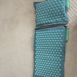 Pranamat ECO Acupressure Set Blue Mat & Pillow for Back and Neck