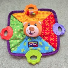 Nûby Multicolor Bear Plush BPA Free Teething...