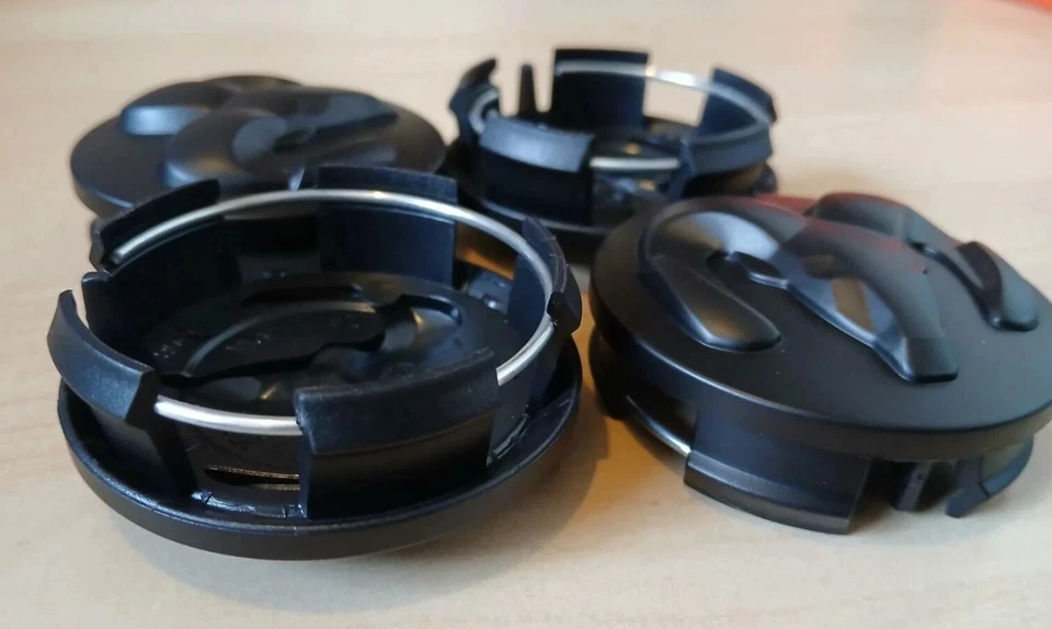 For 2004-2018 Dodge Ram 1500 Avenger 4PCS Matte Black 63mm Wheel Center Hub Caps Foto 3 de 4