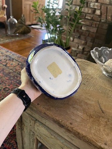 Antica zuccheriera Staffordshire ?Transferware con pastore e cane e mucche, C 1820 - Foto 15 di 18