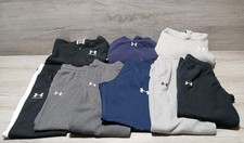 Under Armour Youth M/L 9 Piece Lot 2 Hoodies, 1 Jacket,  6 Pairs Of Pants 