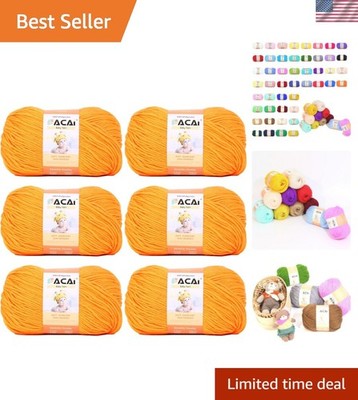 Soft Baby Yarn for Knitting100% Acrylic, 50 oz 110 Yards per Ball, Perfect fo...