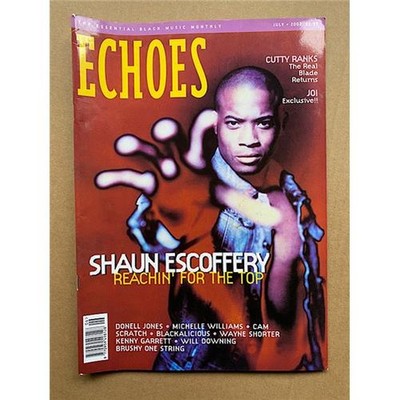 SHAUN ESCOFFERY ECHOES MAGAZINE JULY 2002 - SHAUN ESCOFFERY cover with more insi