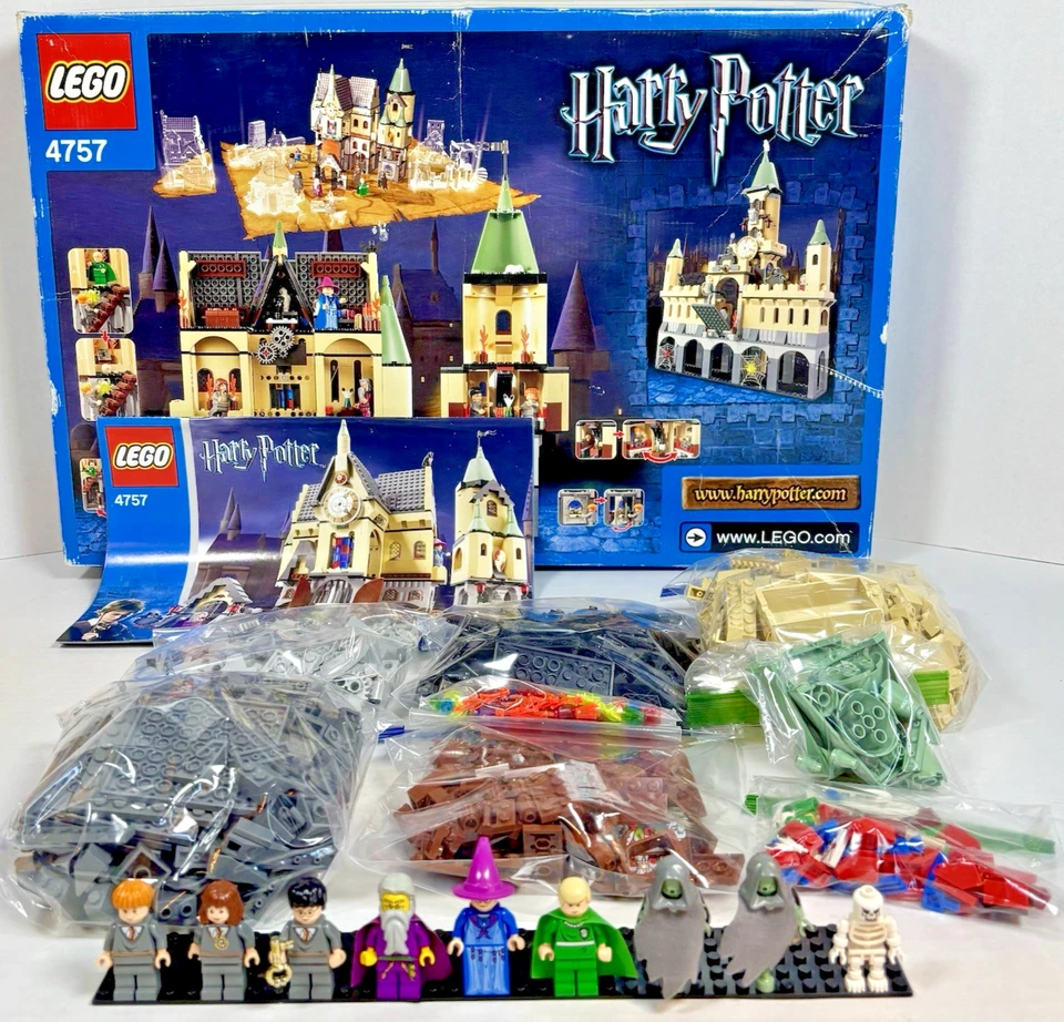 LEGO (4757) Harry Potter Castillo de Hogwarts - 100% Completo - Retirado {2004} Caja Foto 3 de 4