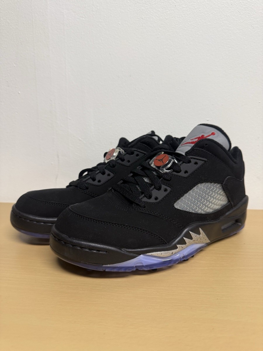 Size 7 - Air Jordan 5 Golf Low Black Metallic for sale  display picture 1