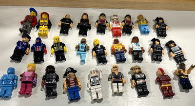 Lego Junior Mega Bloks Construx Lot Minifigures Parts and Complete Figures
