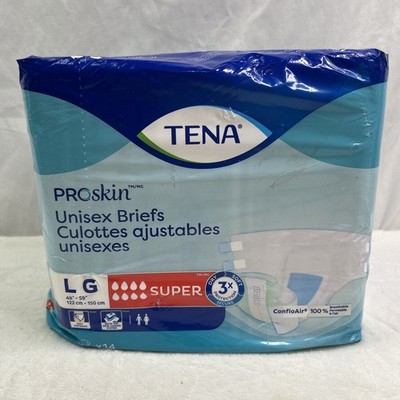 TENA ProSkin Unisex Adult Diapers with Tabs, Maximum Absorbency, Large, 14 ct
