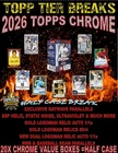 NEW YORK METS 2026 TOPPS CHROME BASEBALL 20X VALUE BOX 1/2 CASE BREAK #6986