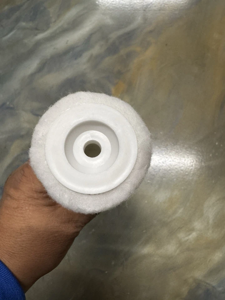 Rodillo tejido resistente a cobertizos de 18" - Siesta de 3/8" con tapas finales para recubrimiento epoxi paquete de 50 Foto 2 de 3