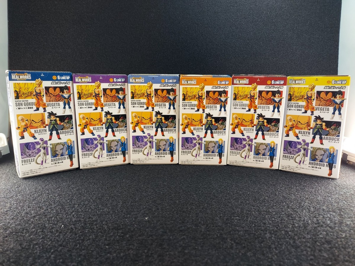 ドラゴンボール REALWORKS 10シリーズシークレット含む全65体セット DRAGON BALL Z REAL WORKS Figure Set Of 6 Awakening!! Super Saiyan