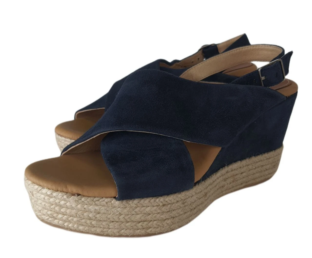MBT Matt Bernson Donna Blu Capri Wedge Sandals #MB1704 11 Nwb
