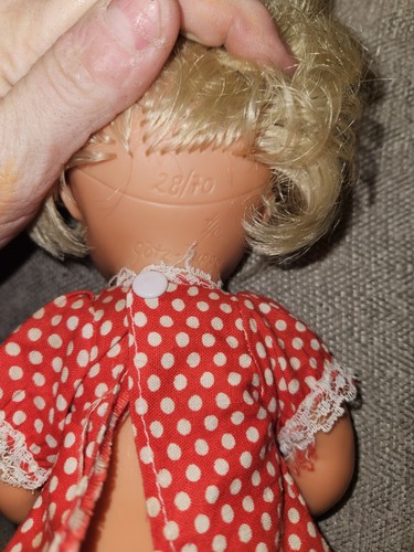 Vintage 1970 Gotz Puppe 12" Doll Blonde Hair With blue Eyes. - Picture 5 of 5