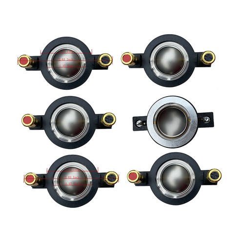 6pz Diaframmi di Ricambio 25MM per Altoparlante Driver Tweeter Titanio Compressione - Foto 1 di 12