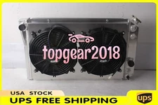3 Row For 1982-2002 Chevrolet S10 S-10 Blazer V8 Swap Radiator Shroud With 2Fans