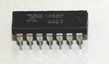 4 pieces of Exar 1488P RS232C Quad Line Driver 14 pin plastic DIP