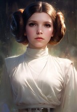 "Princess Leia 4" 13x19 Fine Art Print Limited to Only 20 Hand-Numbered Copies