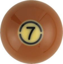Individual Aramith 7 Tournament TV Set Replacement Pool Ball - RBATPC