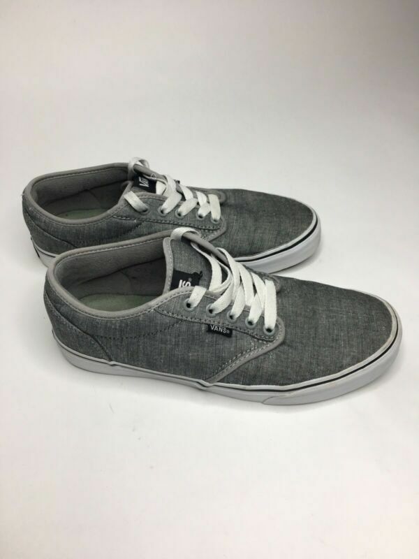 Grey Cheap Vans Shoes Under $30 Mens Men's Vans Textile
