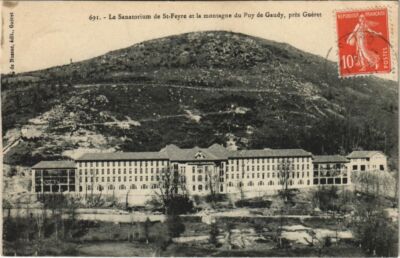 CPA SAINTE-FEYRE Le Sanatorium et la Montagne du Puy de Gaudy (1143667)