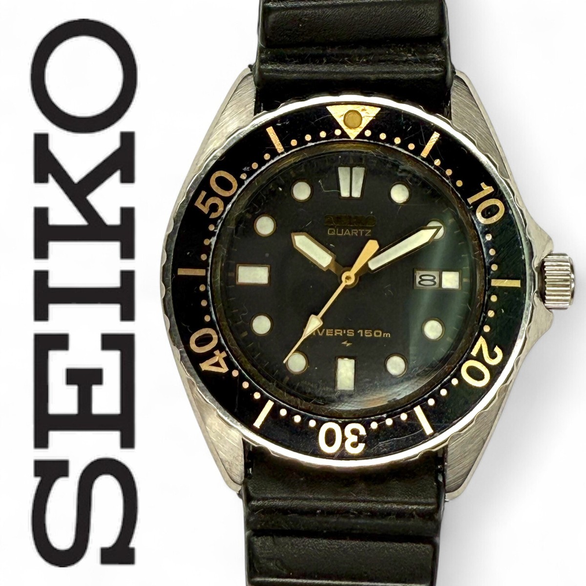 Vintage Seiko 2A22-0039 Quartz Diver Watch 150m – March 1985