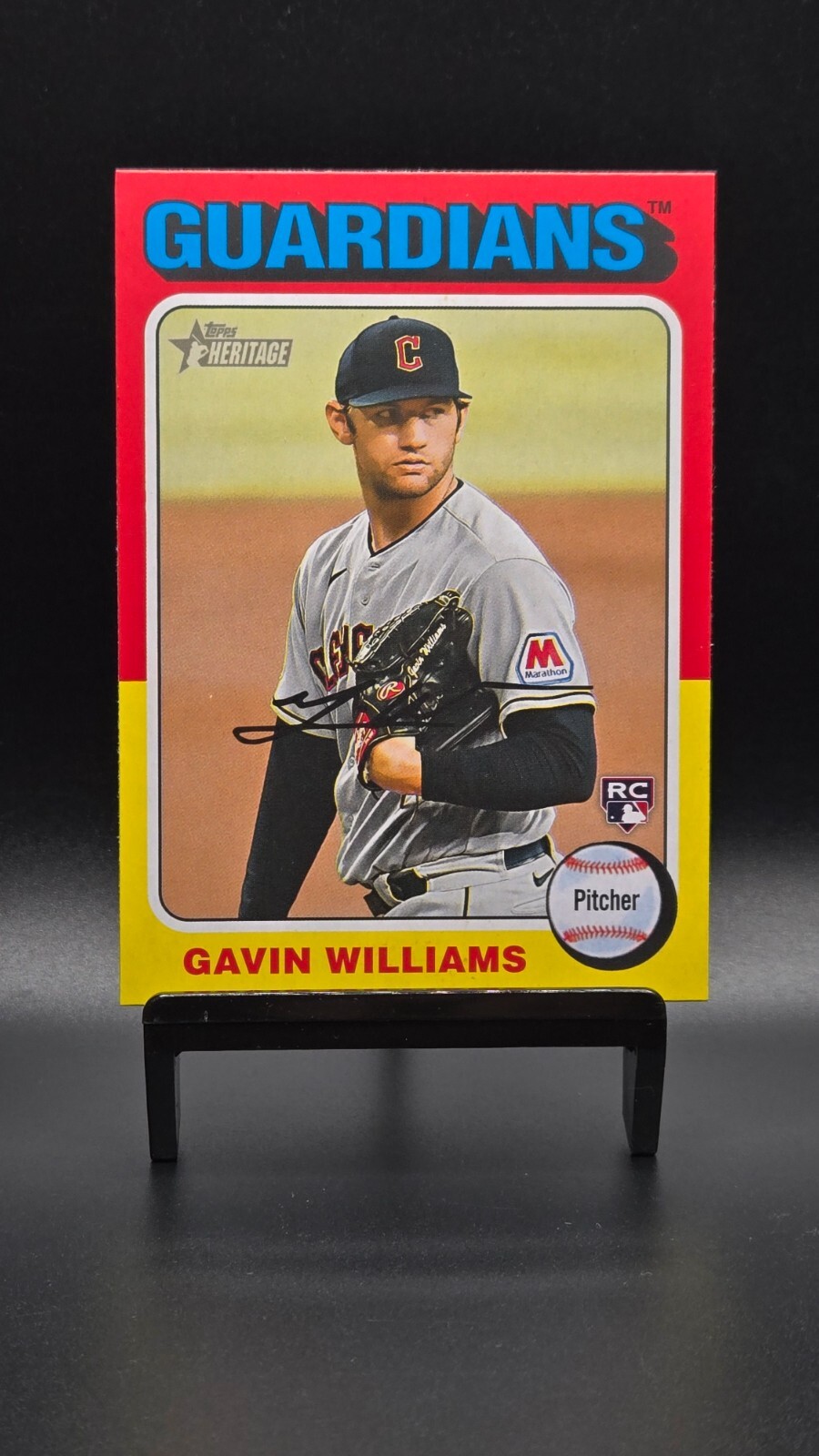 2024 Topps Heritage COLOR SWAP - Gavin Williams #489 - RC - Cleveland Guardians