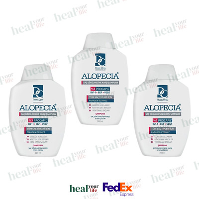 Alopecia GR+ 3袋 Alopecia Procapil and IGF Men's Anti-Hair Loss Hair Shampoo 300 ml