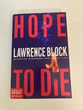 Hope to Die by Larence Block (2001) Advance Uncorrected Proof ARC