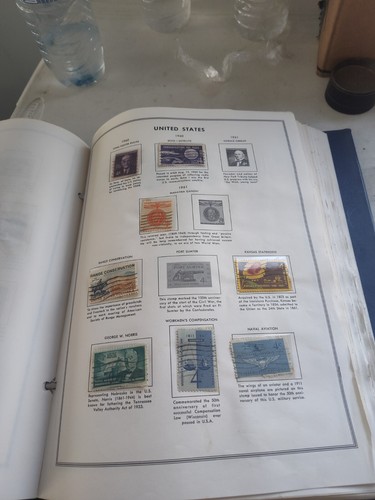 HE Harris USA Liberty Briefmarkenalbum 1963 mit über 250 Briefmarken - Bild 12 von 12