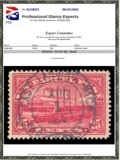 Q-10 Used Parcel Post, PSE Graded 85, Cert # 01318371
