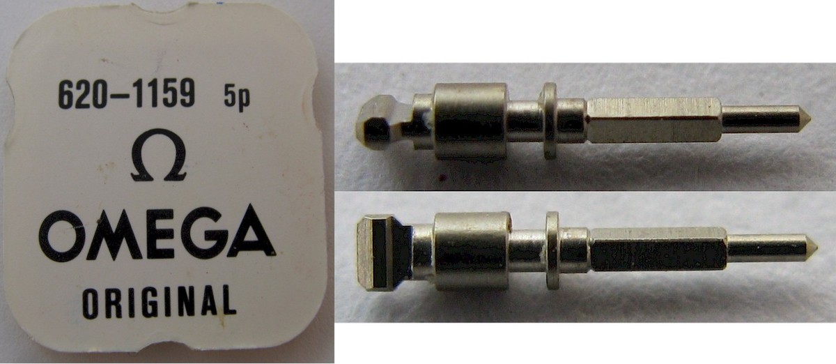 Omega Watch caliber 620  part 1159 split winding stem x1 | eBay