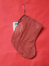 Christmas Stocking Handmade Lined Mini 6" Hawaiian Tropical Gift Card Holder