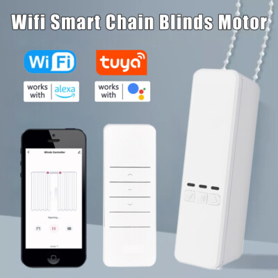 Tuya WiFi Smart Curtain Motor Roller Blinds Shutter Drive Voice Remote Control