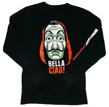 Netflix Money Heist: The Experience NYC La Casa De Papel Bella Ciao L/S Shirt; S