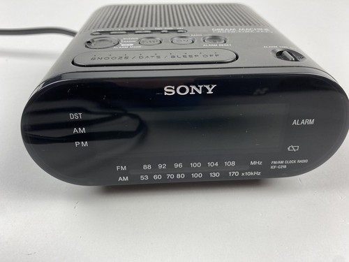 Sony Dream Machine ICF-C218 AM/FM Alarm Clock Radio Black Tested & WORKS EUC - Picture 6 of 6
