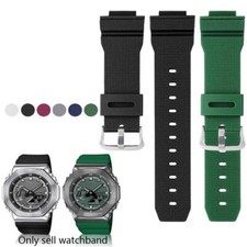 Compatible with Casio GA2100 GM2100 DW5600 DW6900 16mm Rubber Watch Strap Band